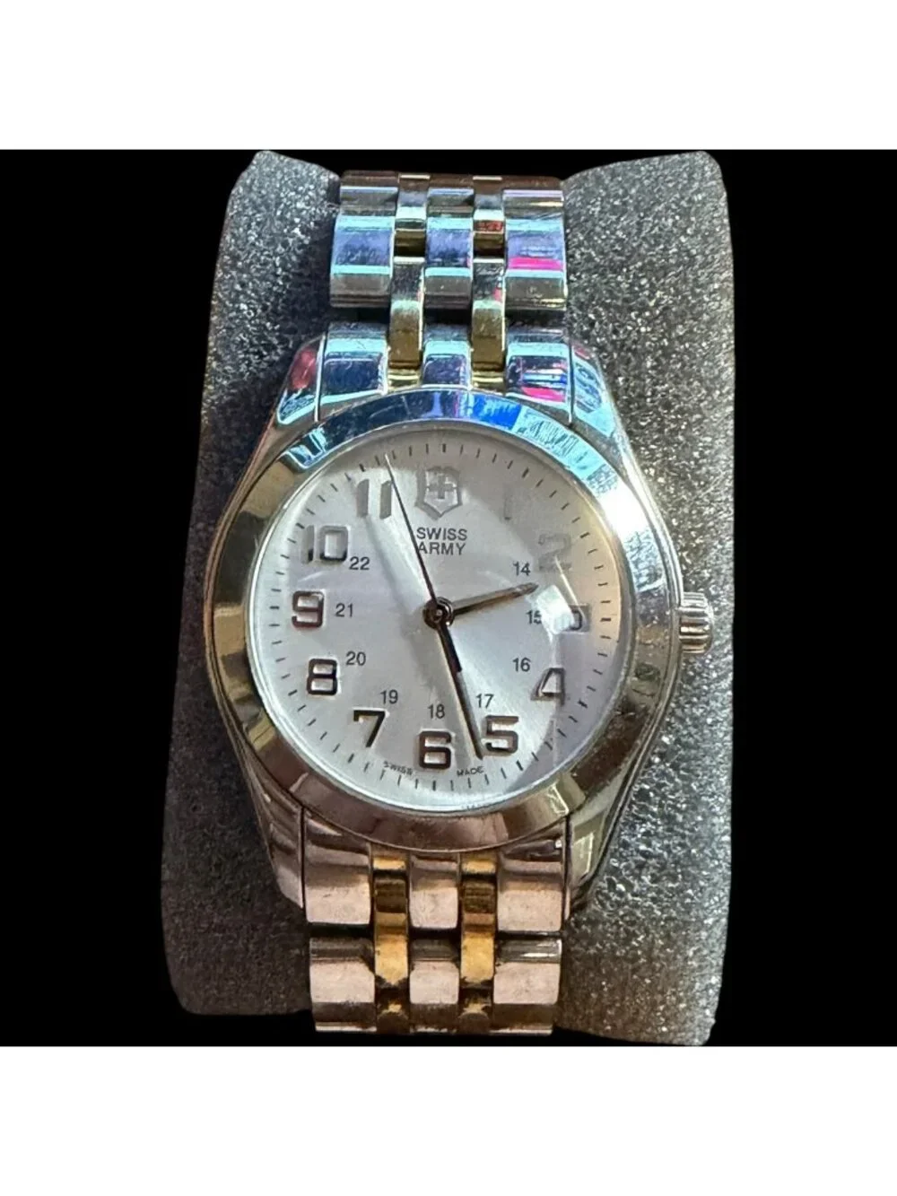 Victorinox Swiss Army Watch 24005.1T Men's Stainless Steel Gold Silver Tone